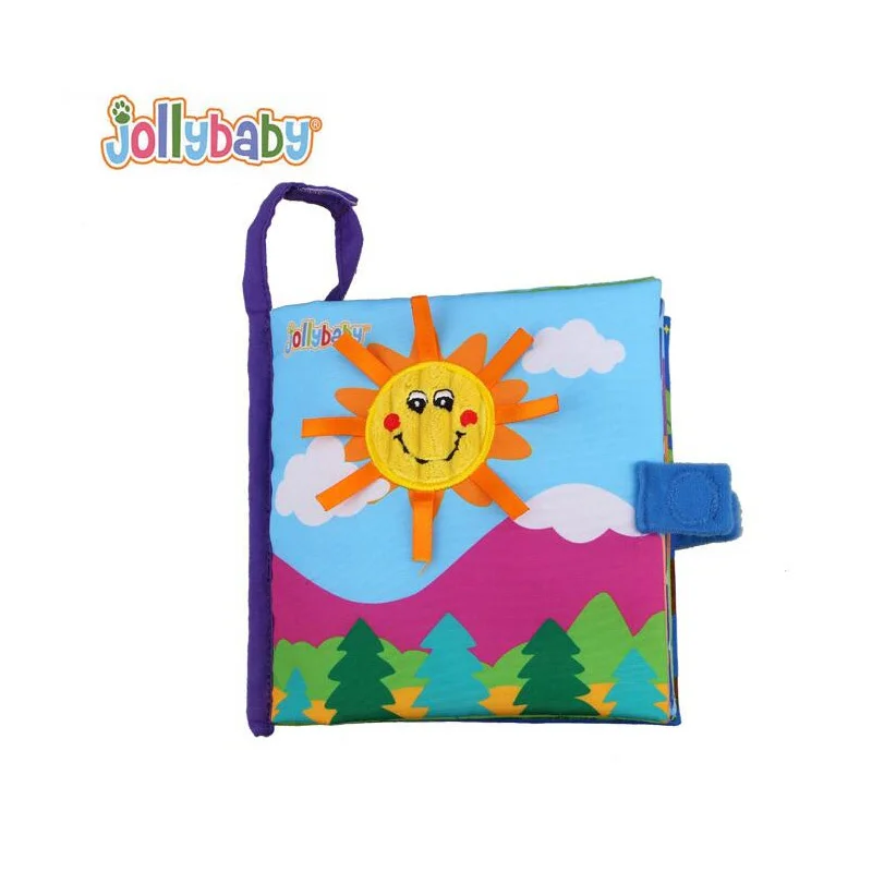 Тканевые книги Jollybaby в виде совы и лошади обучающая игрушка для детей на