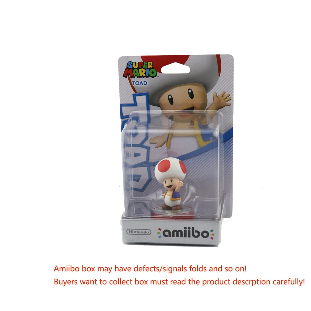 Toad Amiibo FIgure Фигурка Amiibo из серии Super Mario Luigi Peach Yoshi Bowser Donkey Kong для wii U - Цвет: Toad Amiibo FIgure