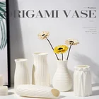 Пластиковая ваза для домашнего декора, скандинавский цветочный горшок, украшение для дома, гостиной, Противоударная ваза для цветов, современный цветочный горшок для цветов