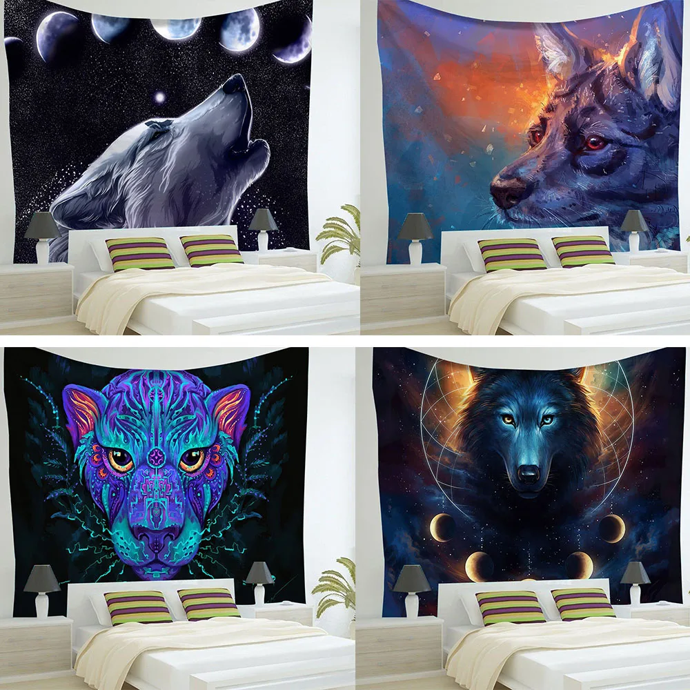 The Call of Wild Leopard 3D гобелены с изображением животных Wolf Tiger Lion настенный подвесной