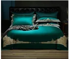 Роскошный Королевский Комплект постельного белья из египетского хлопка 1000TC, Европейский премиум-стиль, с вышивкой, пододеяльником и простыней, размеры США, Queen, King