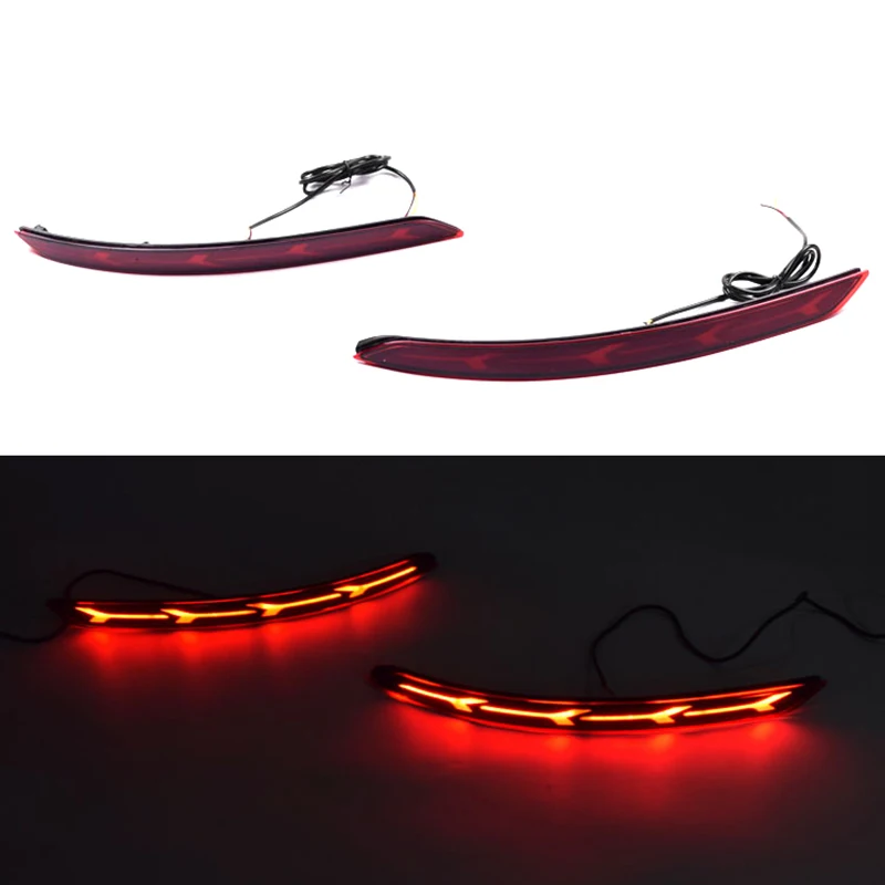 

1 Pair 2/3 Function Car Rear Bumper Lights for Hyundai Elantra 2016 2017 2018 Durable Red Brake Lights Turn Signal Lamp Parts