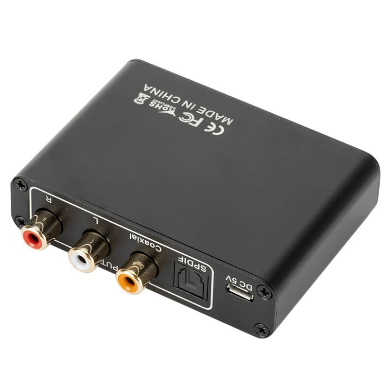 

192KHz ARC Audio Adapter Audio Extractor Digital to Analog Audio Converter DAC SPDIF Coaxial RCA 3.5mm Jack Output