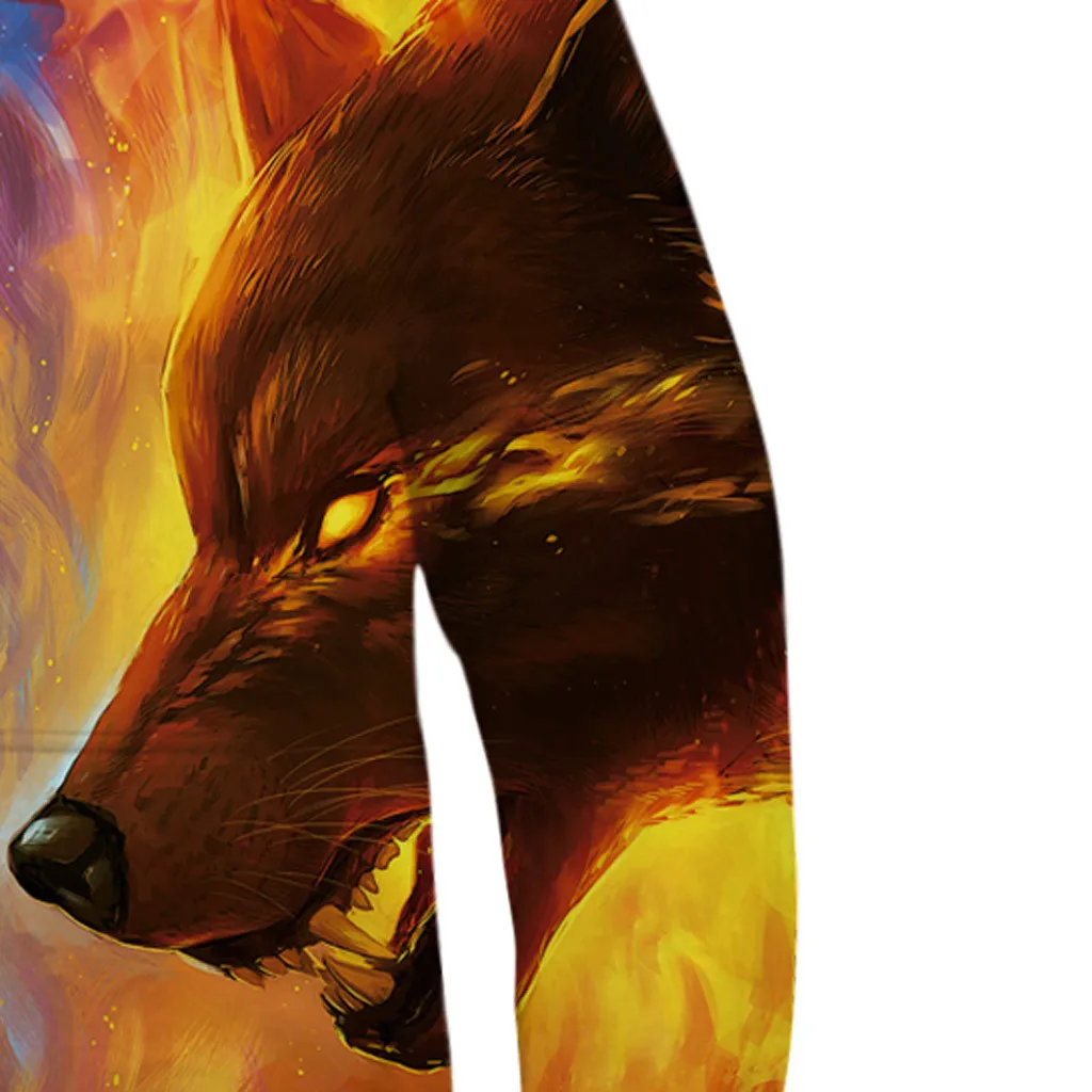 New design Children hoodie sweatshirt winter Kids Boy infant pullover Baby Clothes cool ice fire wolves print Clothing L5010917 |