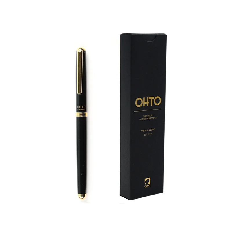 

Japan OHTO Metal Ceramic Ballpoint Pen CB-10NBL Business Office Signature Pen Daily Writing 0.5mm Black 1Pcs/lot
