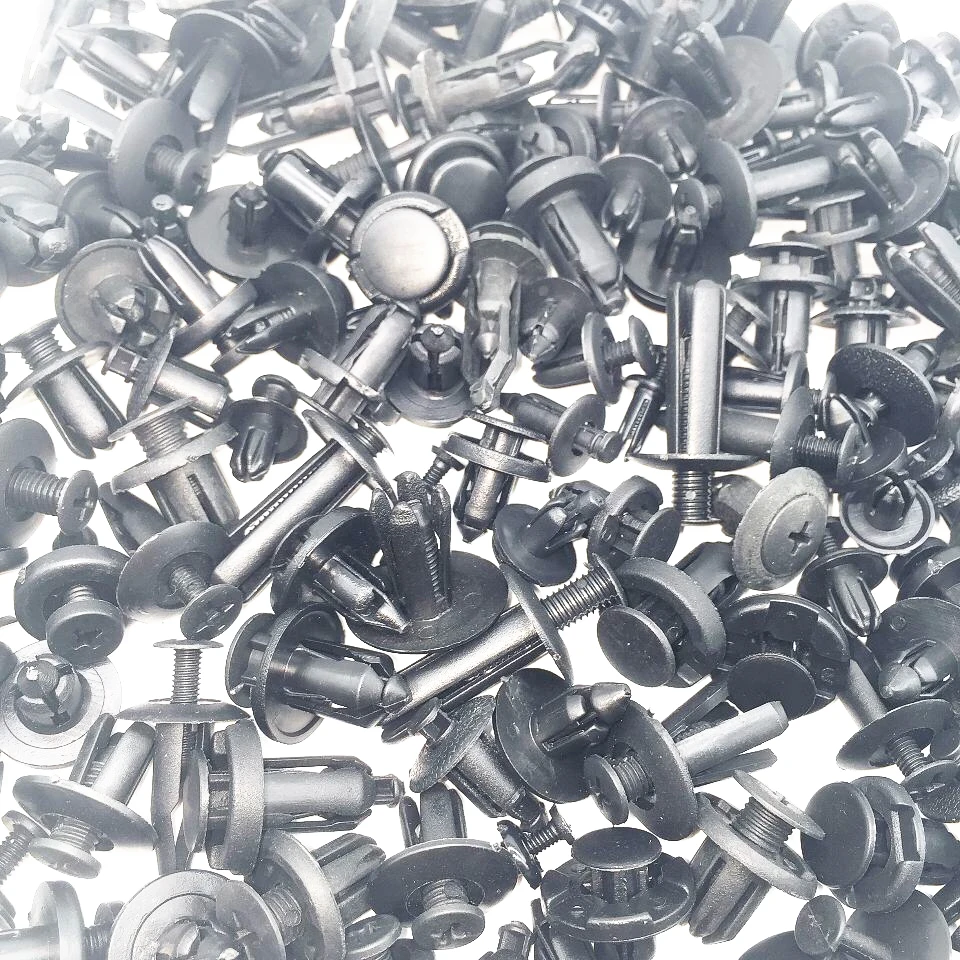 100 шт. автомобильный бампер крыло пластиковые Заклепки Крепеж для Renault VW Nissan Honda