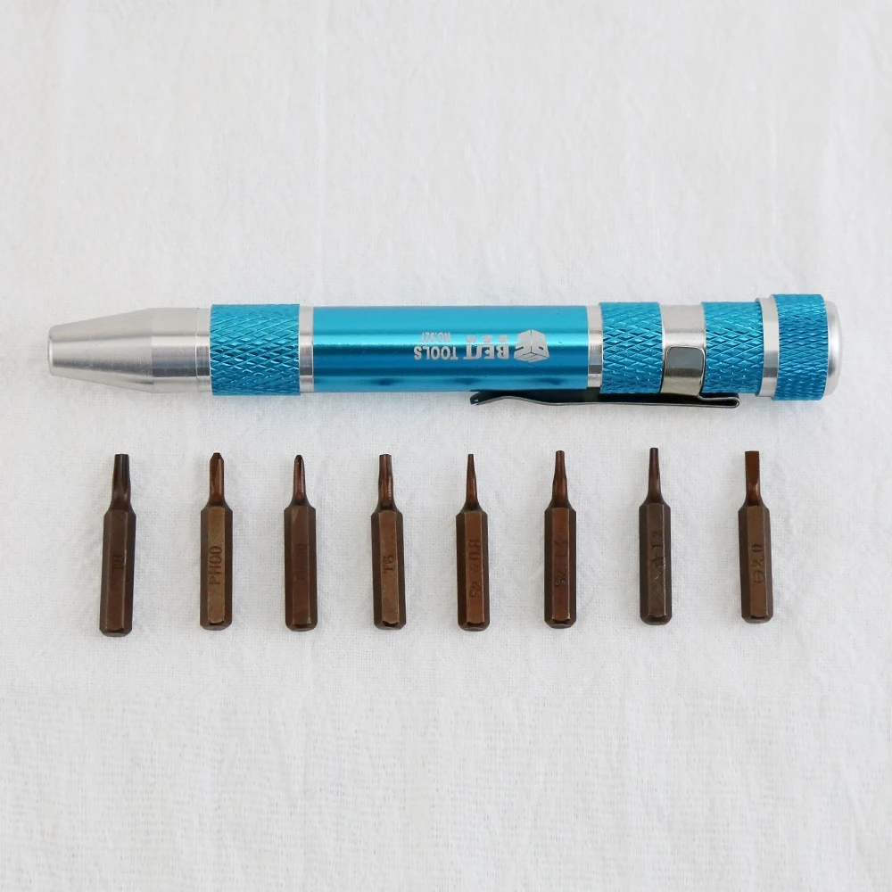 8 in 1 Magnetische Precision Schraubendreher-set mit Tasche Clip Schlitz Phillips Schraubendreher Bits Kit für Elektronik DIY Reparatur Werkzeug