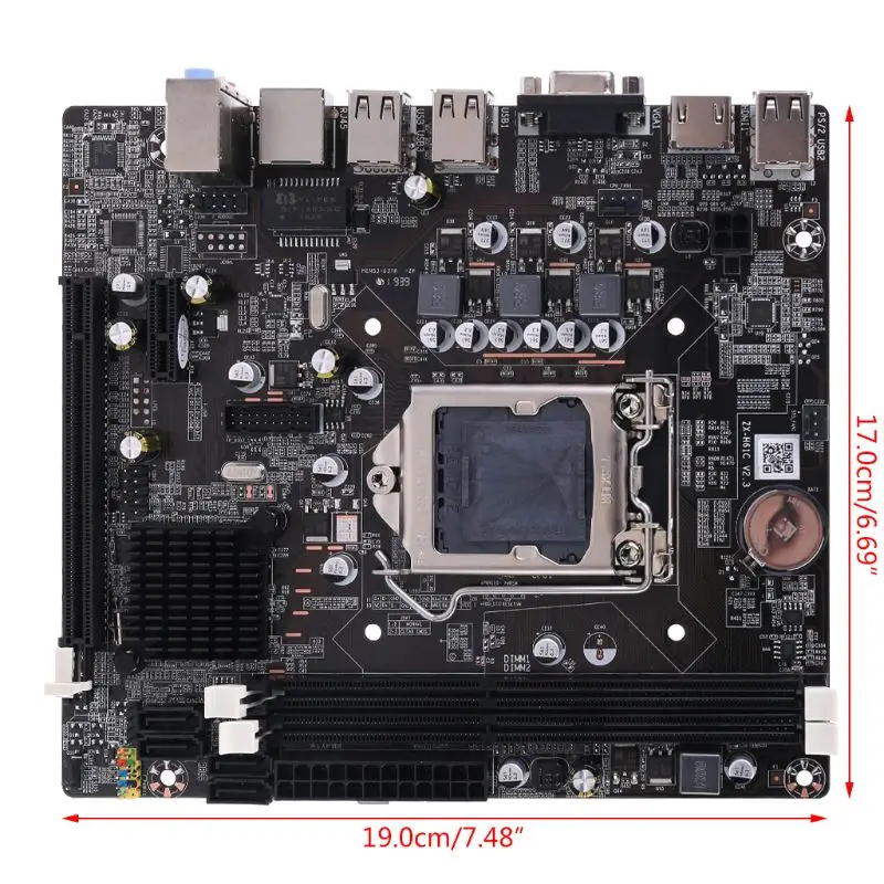 Новый P8H61 M LX3 плюс R2.0 рабочего Материнская плата H61 разъем LGA 1155 I3 I5 I7 DDR3 16G uATX UEFI BIOS