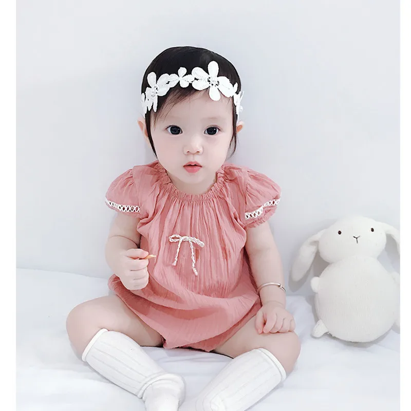 Детский комбинезон Кружевной принцессы для девочек Одежда новорожденных