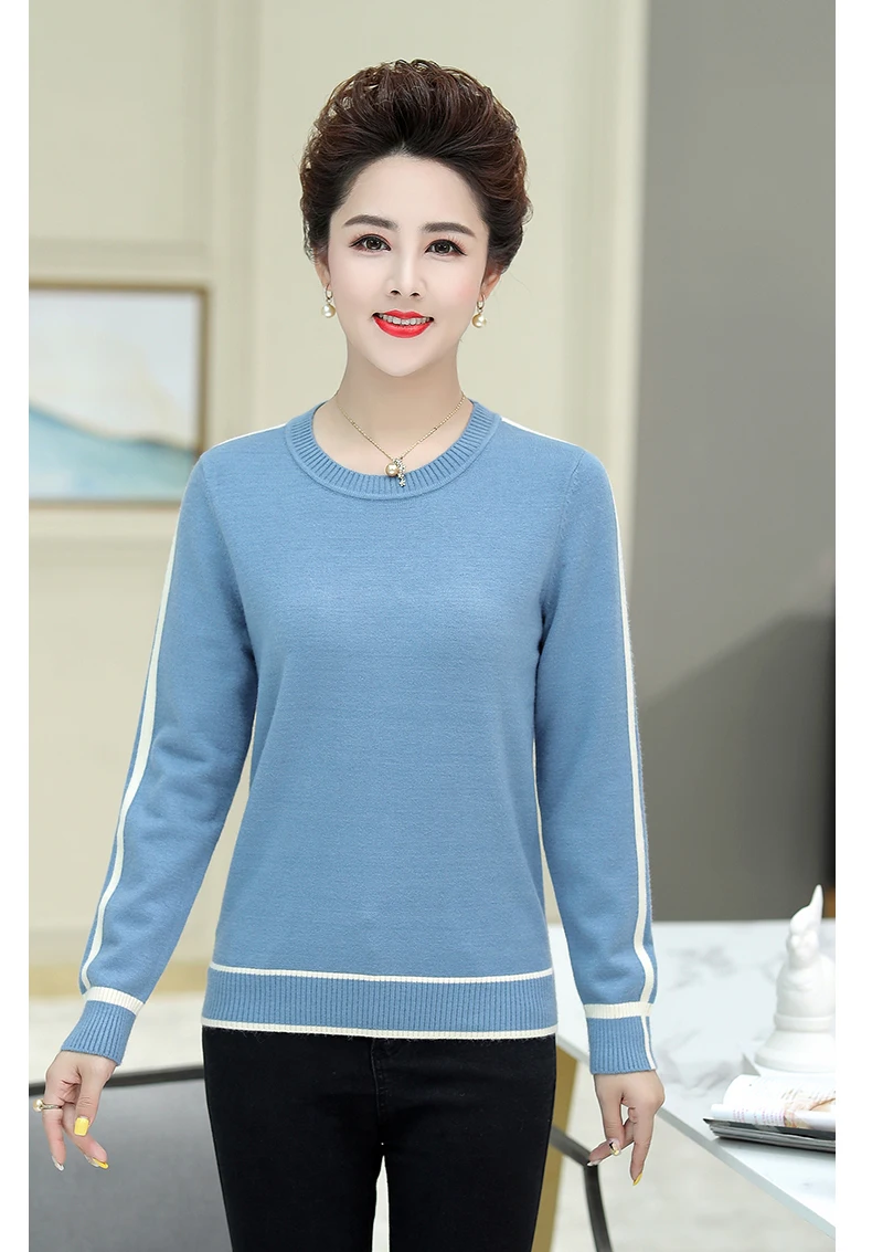 XJXKS, новинка, Зимняя мода, Pull Femme Hiver, хороший эластичный свитер, пуловер, Базовая рубашка, Топ с длинным рукавом, кашемировые свитера
