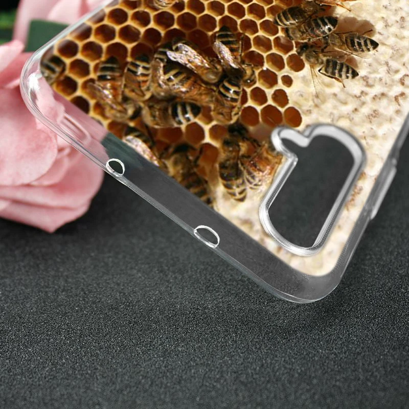 Силиконовый чехол из ТПУ с золотыми сотами honey bee для huawei Honor 10i 9X8X20 10 9 Lite 8 8A 7A 7C Pro Lite чехол для телефона