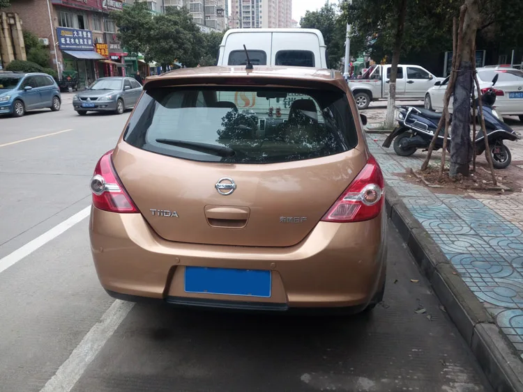 Спойлер для Versa 2006-2010 Nissan Tiida спойлер DFYK из АБС-пластика цвет заднего крыла