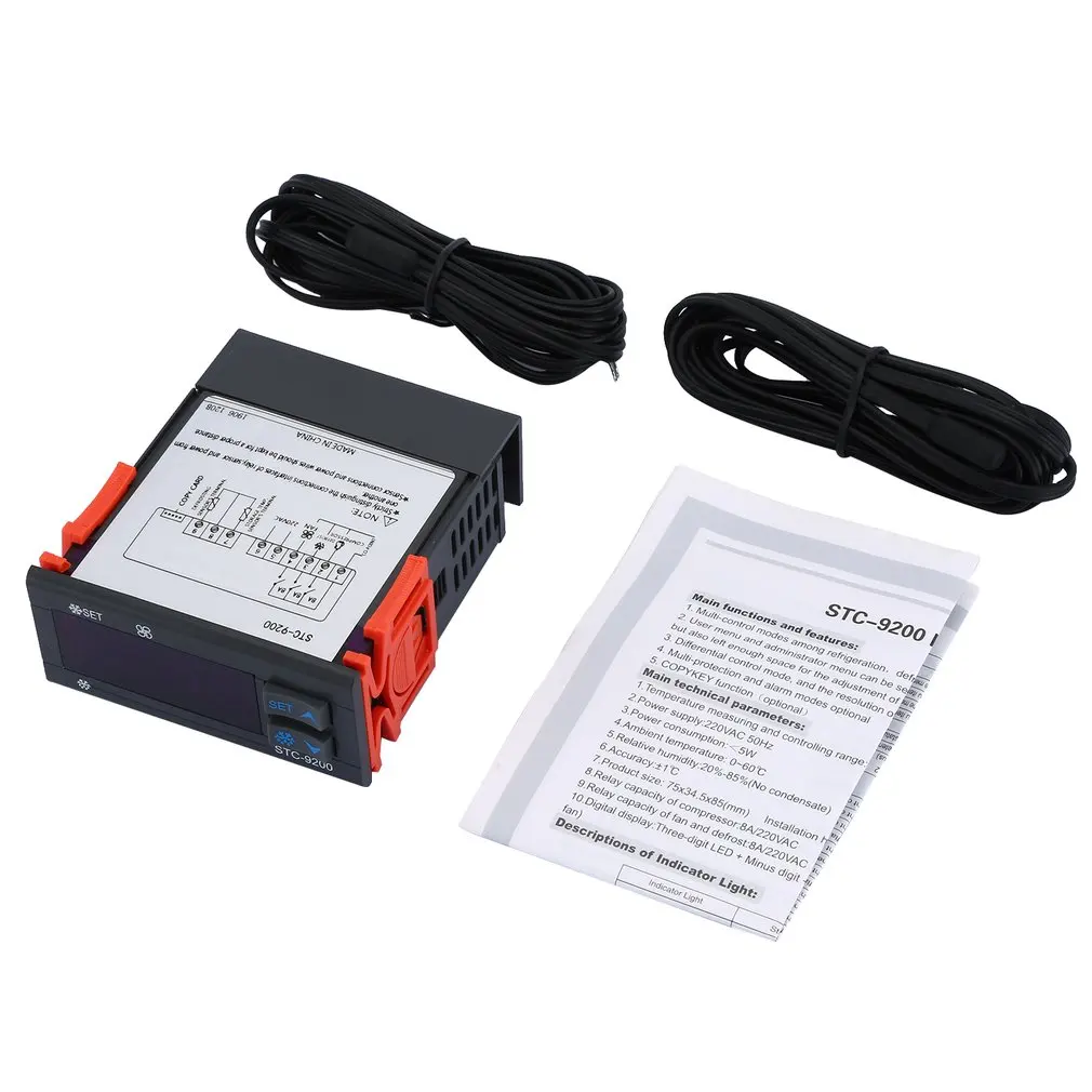 

2021 STC-9200 Digital Temperature Controller Thermostat Regulator Thermoregulator With Refrigeration Defrost Fan Alarm Function