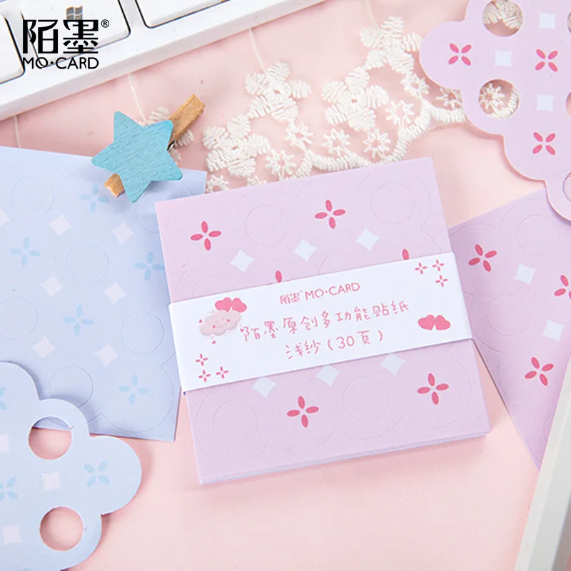 30 шт./лот Kawaii креативный стикер многофункциональная сетка узор милый полый DIY