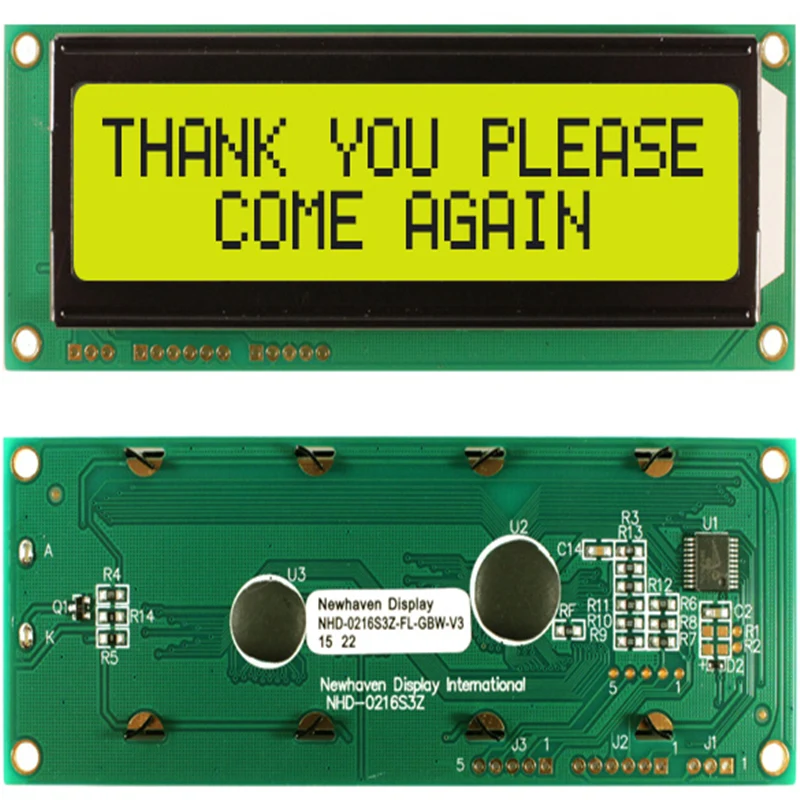 1602 большой размер желтый ЖК дисплей IIC I2C серийный стандарт SPI RS 232 RS232 TTL интерфейс