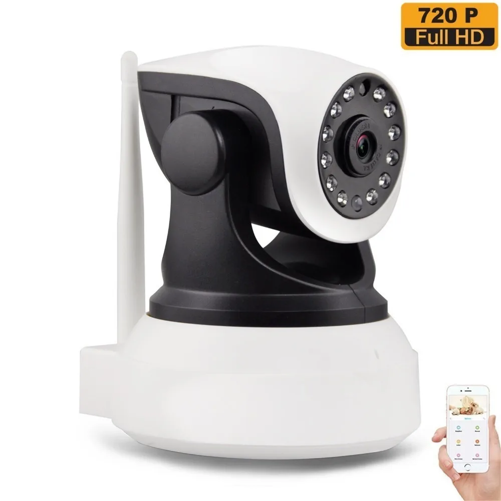 720P HD Беспроводная Wi-Fi домашняя камера безопасности Pan Tilt IP сеть наблюдения веб-камера день ночное видение Детский Монитор CamHi APP