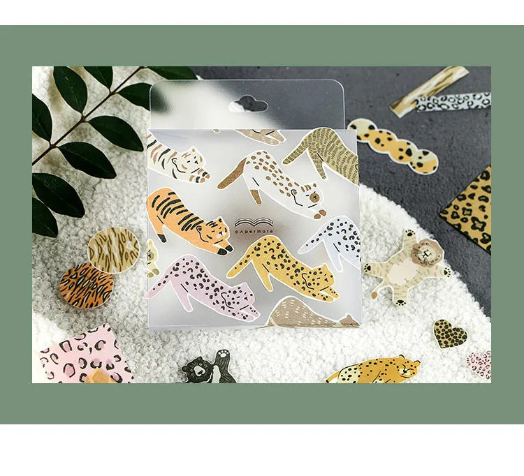 1 шт. милый Декор наклейки s Kawaii животные канцелярские наклейки s Бумага Клейкая наклейка для детей Скрапбукинг дневник принадлежности