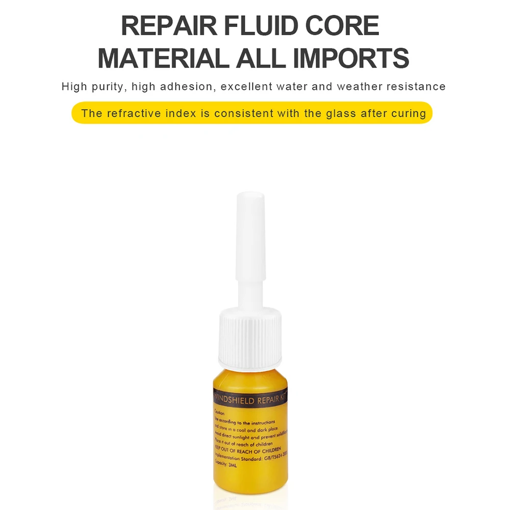 Car Window Glass Repair Fluid Kit Windshield DIY Scratch Crack Restore Tool Easy To Use - Takes Only Minutes | Автомобили и