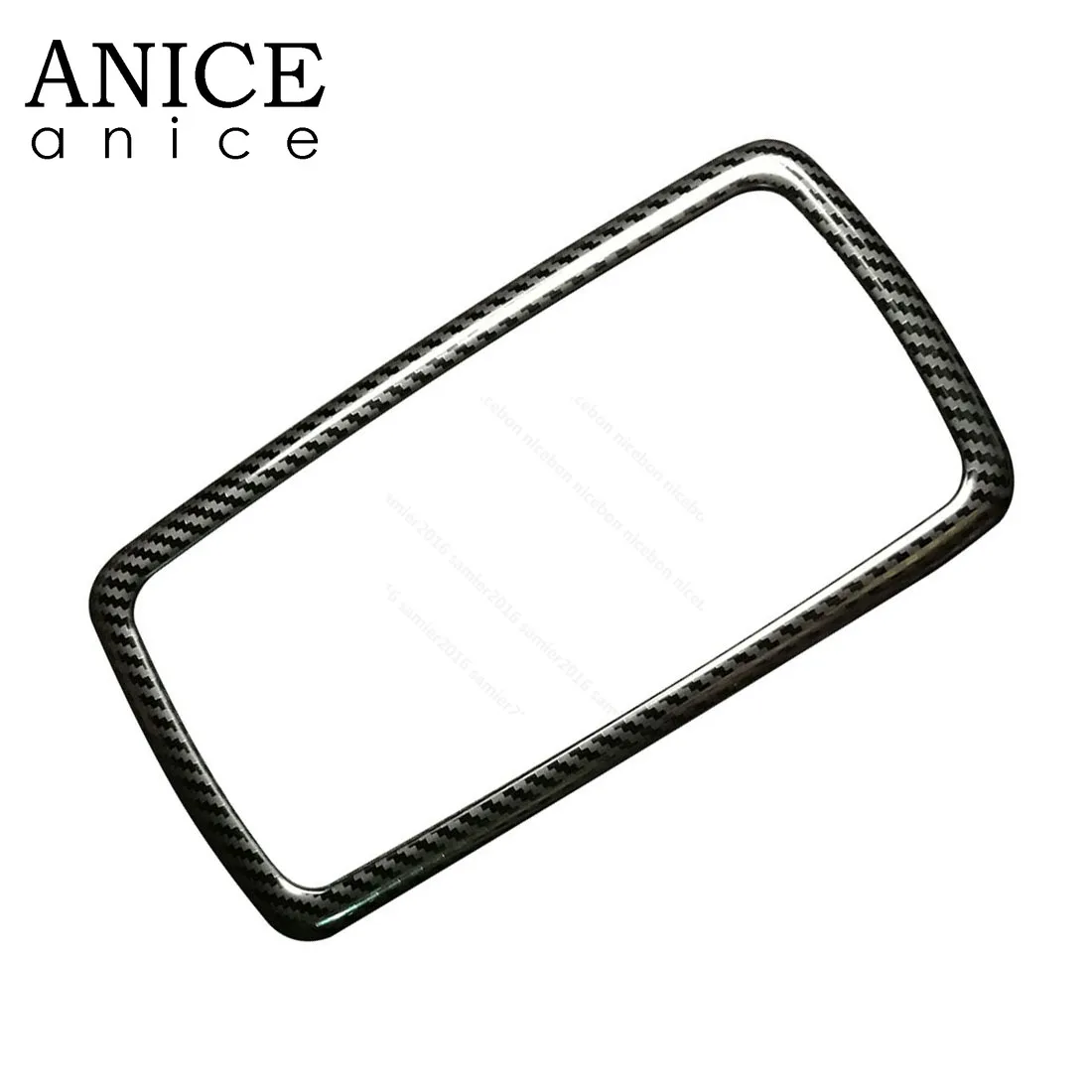 

Carbon fiber color stainless steel Back Water Cup Holder Frame Panel Cover Fit For Toyota RAV4 2019