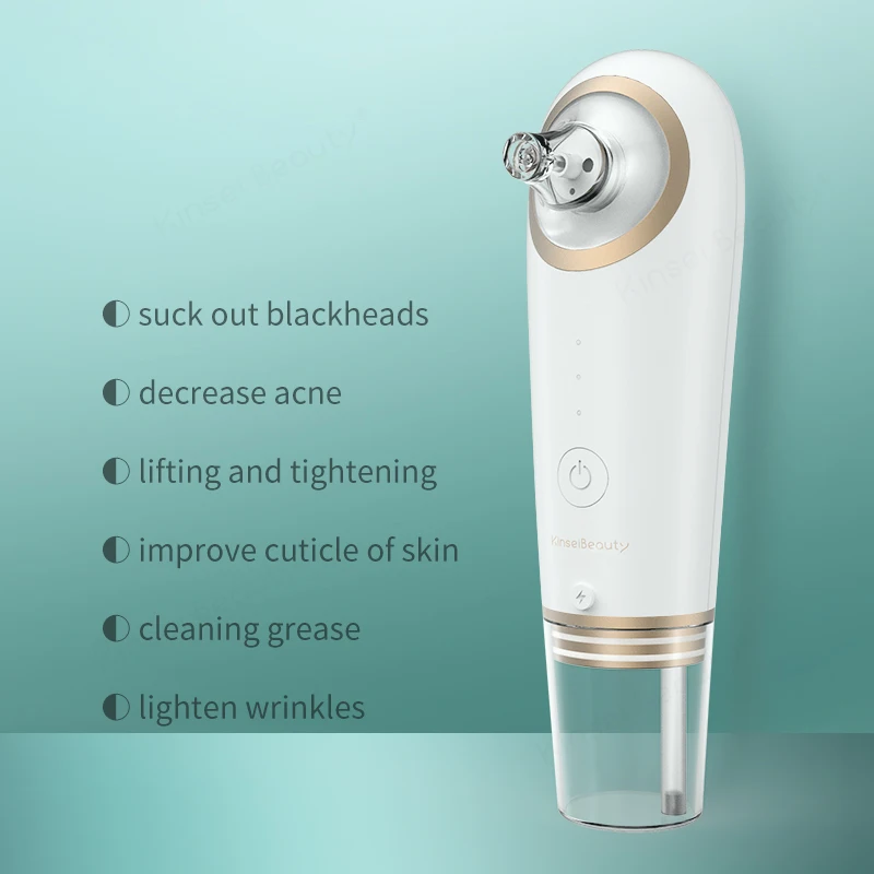 

Electric Blackhead Removal Vacuum Pore Cleaner Water Cycle Skin Cleaning Moisturizing Acne Wart Pimples Remover With 4 head