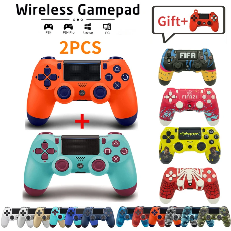 

2PCS For Sony PS4 Controller 800mAh Bluetooth Gamepad for Playstation 4 Mando Ps4 Wireless Joystick for PS4 Games Console