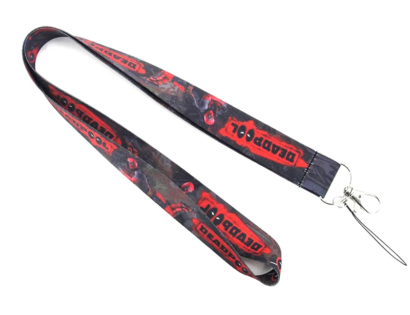 Аниме дэдпул ленточный шнур подвесная Веревка на шею шнур для телефона держатель ремни камера USB держатель ID пропуск карта владелец значка брелок шнур