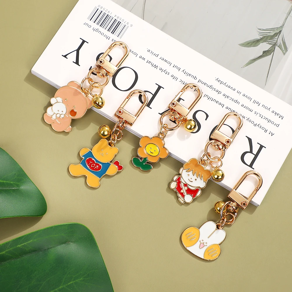 

Cartoon Animal Lanyards Metal Keychain Lanyards Id Badge Cute Holder Wallet Binder Pendant lanyard For Keys Accessories Gift