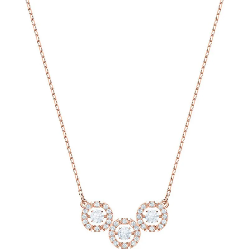 

Swa 1:1 Beating Heart Simple Choker Women White Rose Gold Color Jewelry