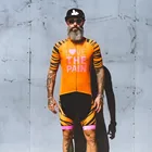 Велосипедный комплект Love The Pain для мужчин, Майо с коротким рукавом и шорты, одежда для велоспорта, лето