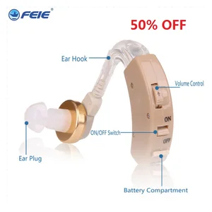 Высокий мощный слуховой аппарат наушники вкладыши гарнитура для глухих слухового устройства S-8B Бесплатная доставка