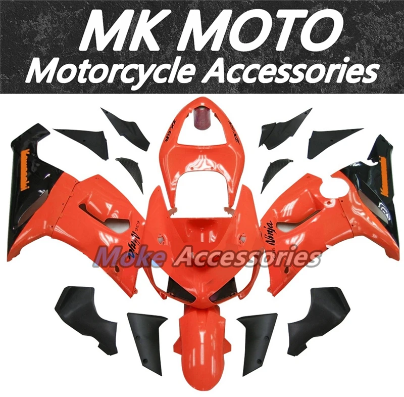 

Motorcycle Fairings Kit Fit For Kawasaki zx-6r 2005-2006 636 Ninja Bodywork Set Orange Black