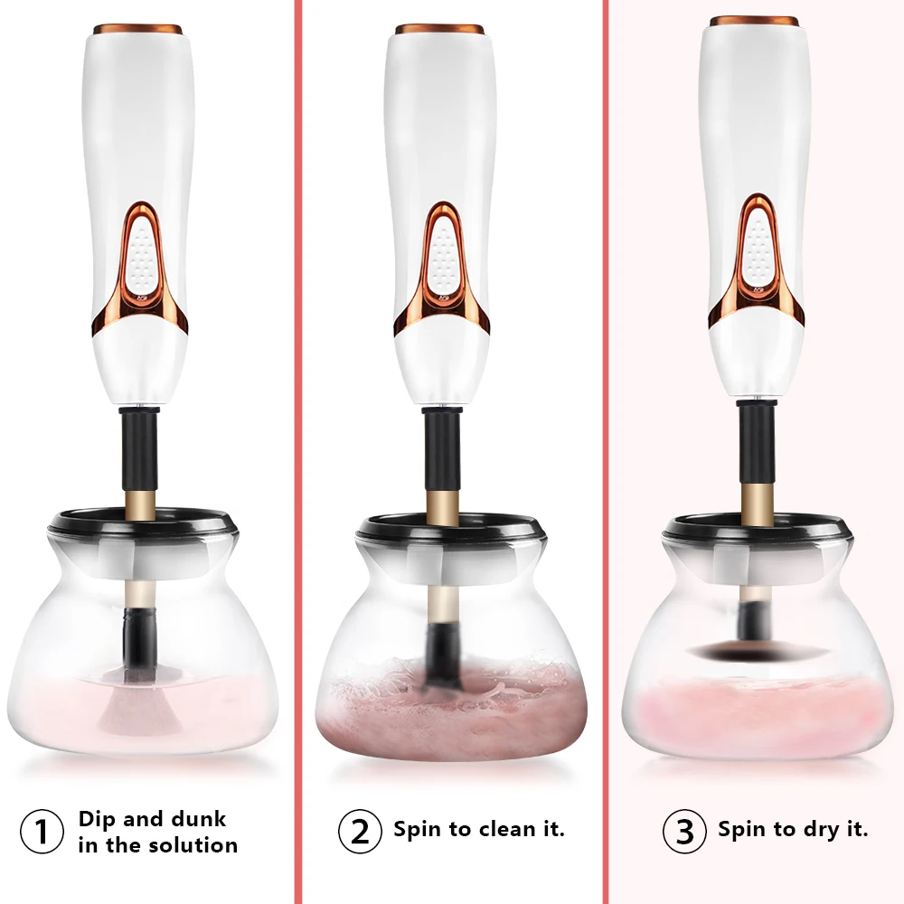 Электрическая щетка для макияжа набор сушки 10 секунд Силиконовые кисти