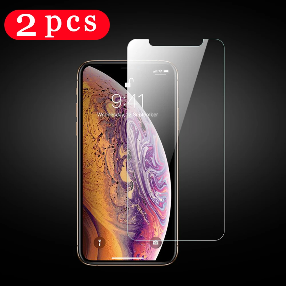 Защитная пленка для iphone 11 pro X XR XS MAX 7 8 plus закаленное стекло защиты экрана телефона