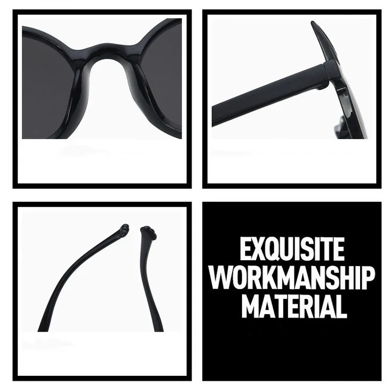 Модные круглые солнцезащитные очки кошачий глаз в стиле ретро детские для