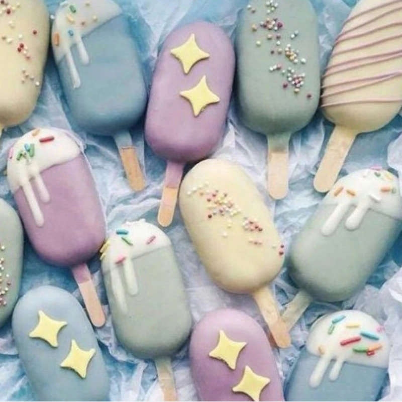 Силиконовая форма для мороженого с 4 ячейками формы приготовления самодельного