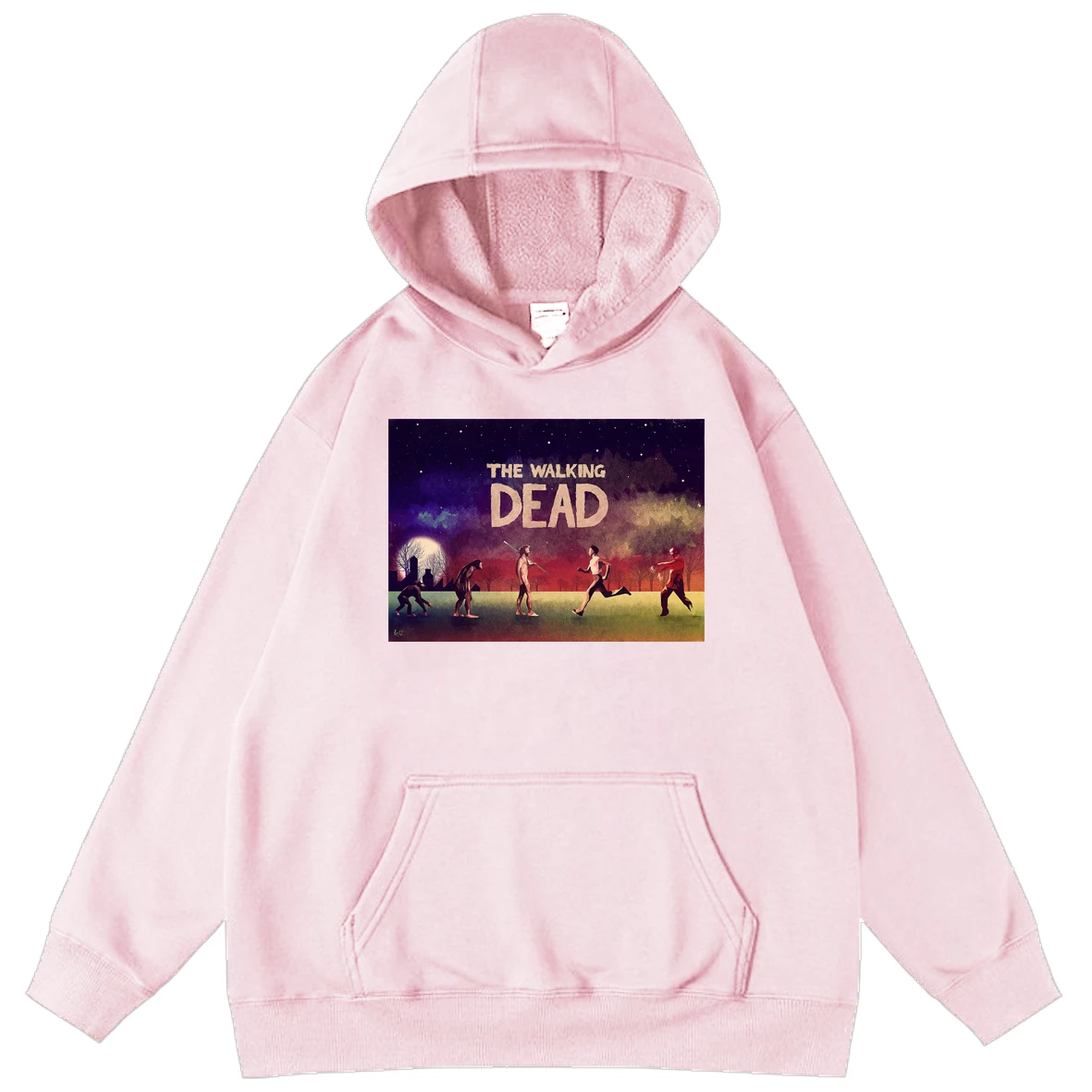 

The Walking Dead Tv Series Horror Print Unisex Oversized Sweatshirt Hoody INS Style Men Loose Hoodie Boys Long Sleeve Hoodies