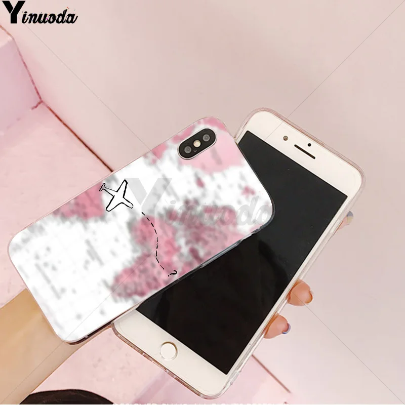 A7 Yinuoda Дорожная карта Ailplane Road sign TPU Мягкий силиконовый чехол для телефона iPhone 8 7 6 6S Plus 5 5S SE XR X XS MAX Coque Shell - Цвет: A7