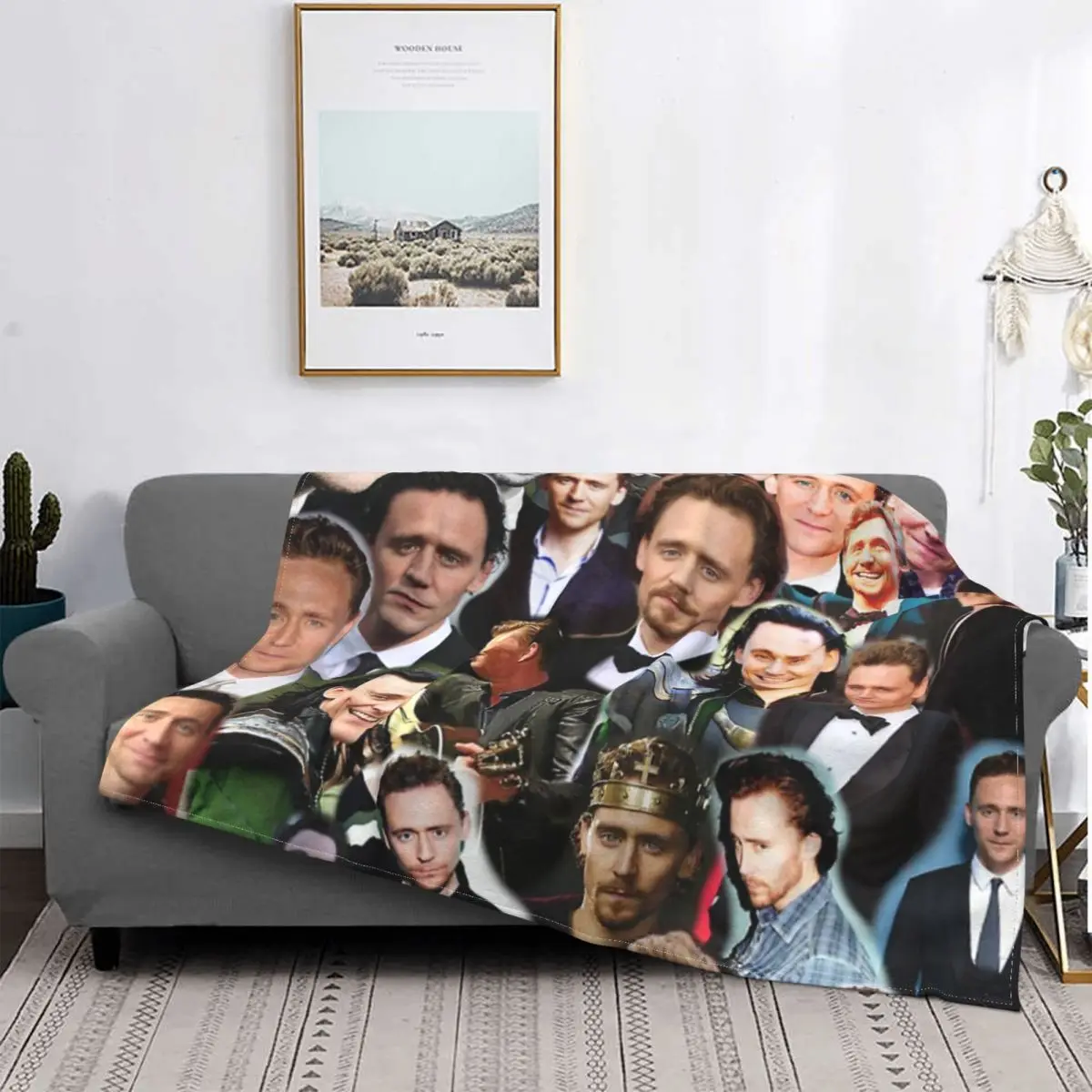 

Tom Hiddleston Photo Collage 2 Blanket Bedspread Bed Plaid Muslin Picnic Plaid Bedspread 135 Blankets For Bed