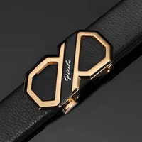 automatic buckle belt men designer luxury brand fashion cowskin black waist strap busines personality casual belt ceinture homme
