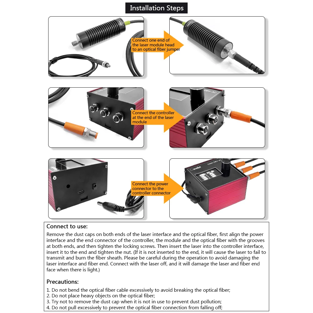 

OF-20B series fiber laser module fiber laser coupled with SMA interface core 5/10/20/30mW