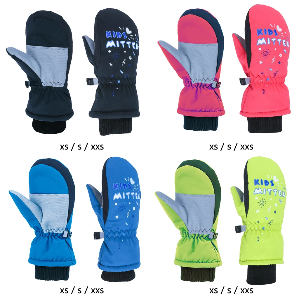 

Children Kids Thickening Mittens Warm Skiing Gloves Thermal Winter Snow
