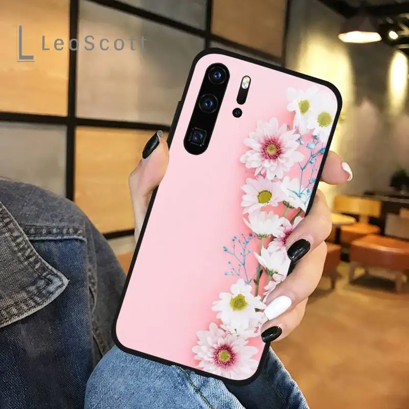

Hand-painted flowers bird Phone Case For Huawei honor Mate P 9 10 20 30 40 Pro 10i 7 8 a x Lite nova 5t cover funda coque