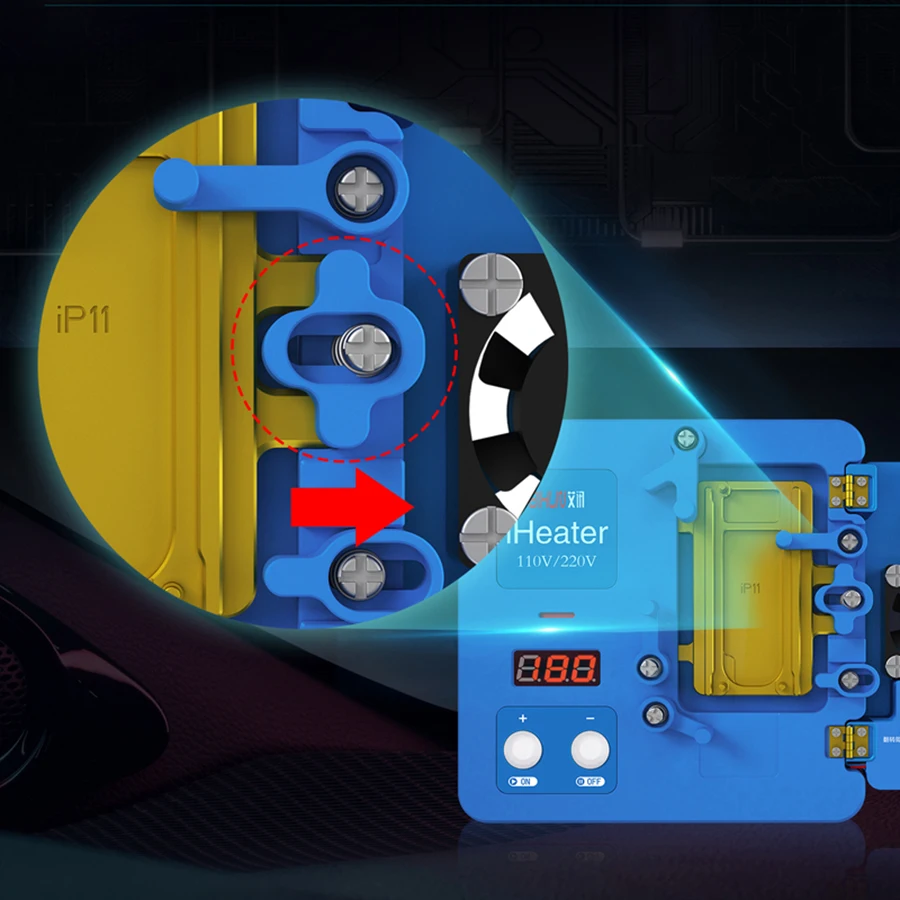 Pre-heating Rework Station for iPhone 11 Pro/max X XS MAX motherboard desoldering repair A10 A11 A12 A13 CPU Remove glue | Инструменты