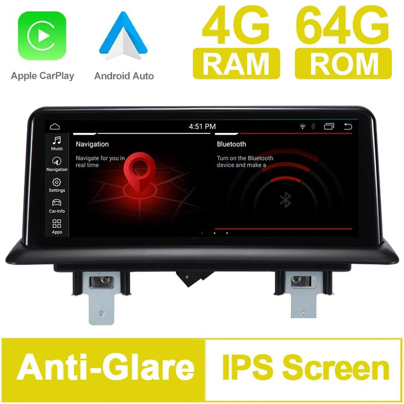 

Tax Free, PX6 10.25" 4G RAM Android 9.0 System Car GPS Navigation Media Stereo Radio For BMW 1 Series 120i E81 E82 E87 E88