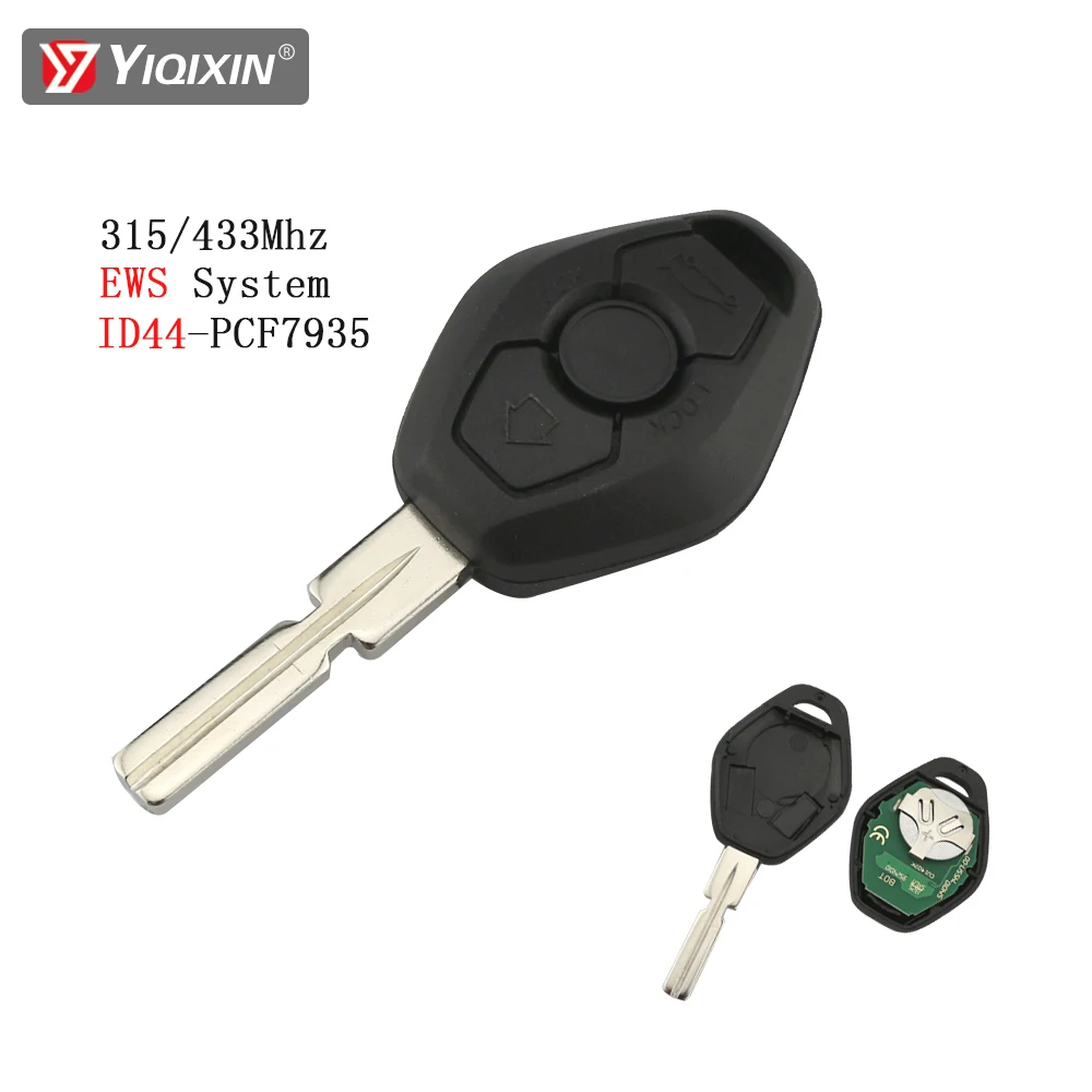 YIQIXIN 3 кнопки дистанционного ключа Автозапуск передатчик для BMW E38 E39 E46 X3 X5 Z3 Z4 325 330