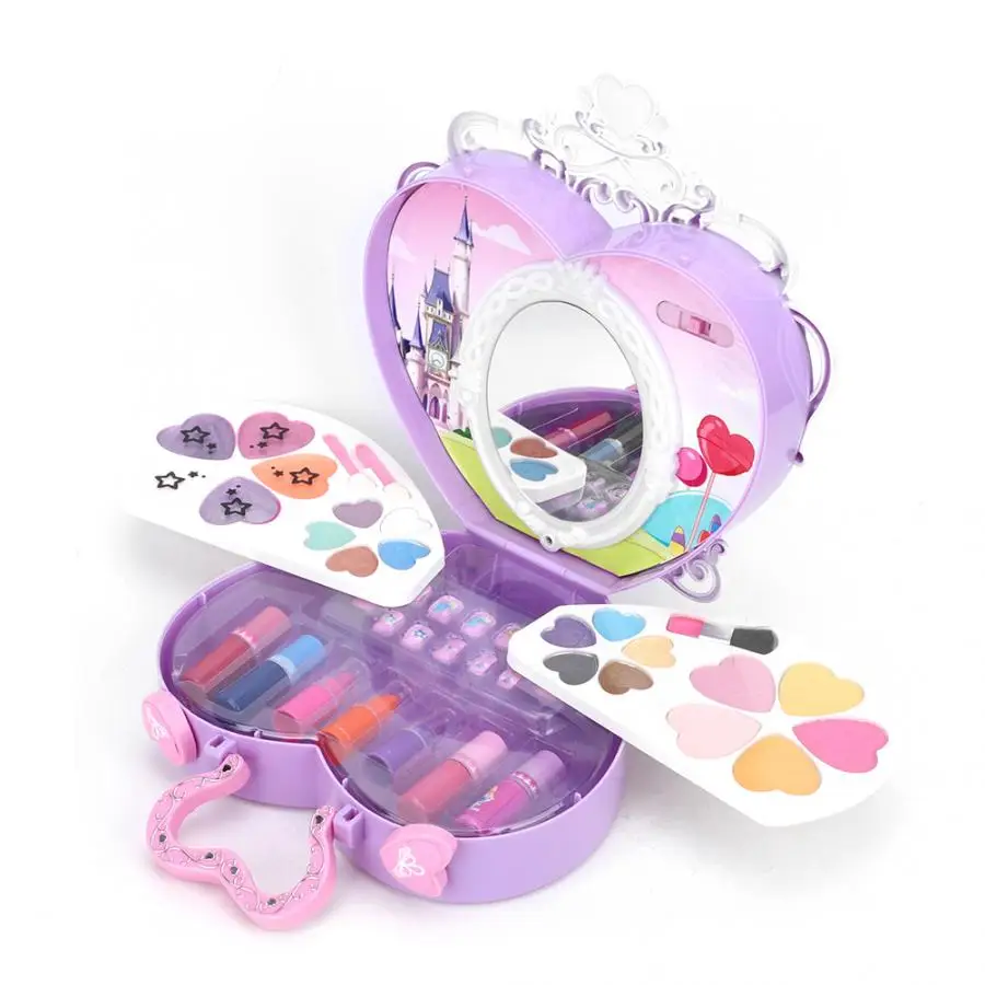 Портативный чехол с натуральной пыльцей для косметики детей набор из палетки