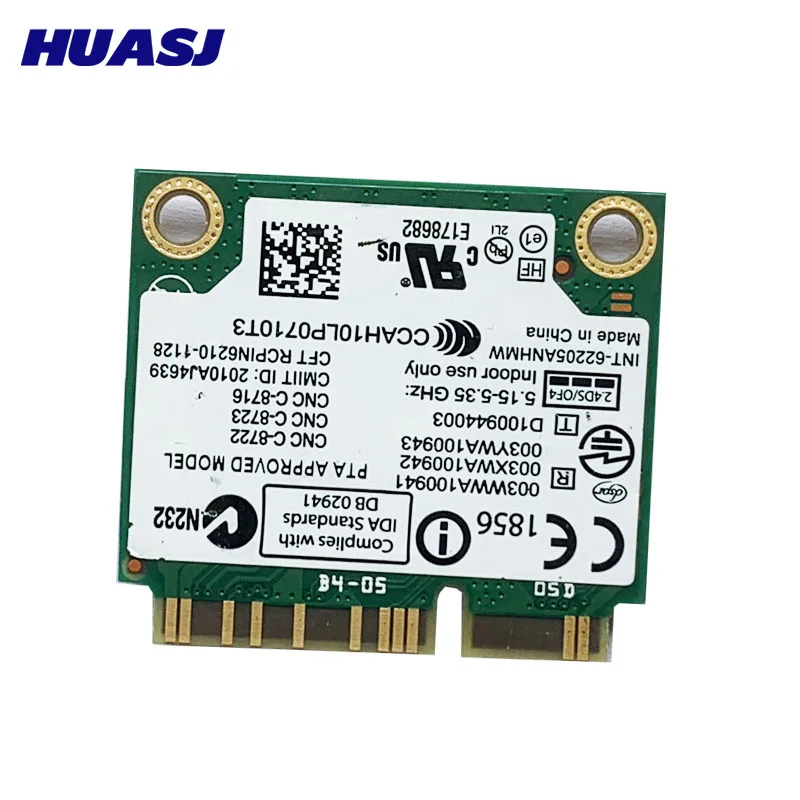 Huasj  Intel Centrino Advanced-n 6205 62205an 62205hmw 300 / WiFi Mini PCI-E 2, 4/5