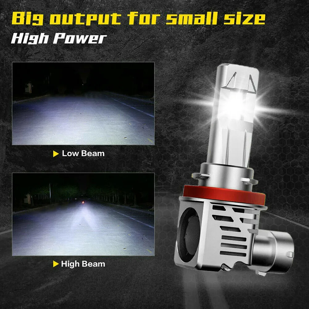 

120W H11， LED， Bulbs 2pcs， H8， H9 ，Headlight ，Kit ，Globe， Fog Replacement