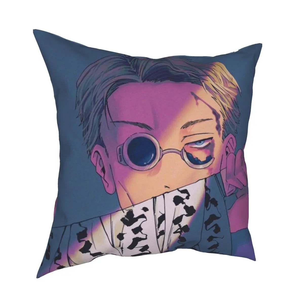 

Nanami Kento Jujutsu Kaisen Pillowcase Soft Polyester Cushion Cover Decor Pillow Case Cover Living Room Square 18''
