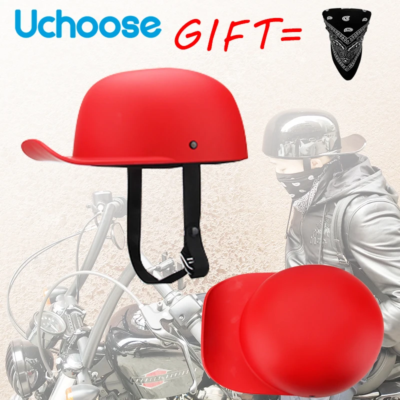 

Adult Open Face Half Helmet Gangster DS Vintage Motorcycle Retro Helmet Motorbike Biker Riding Crash Scooter Cruiser Chopper Men